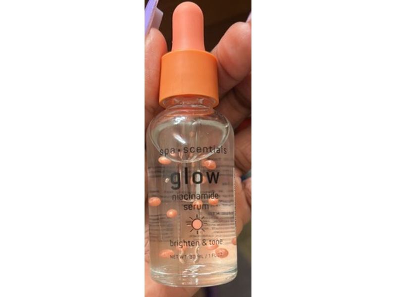 Spa Scentials Glow Niacinamide Serum, Brighten & Tone, 30 mL/1 fl oz