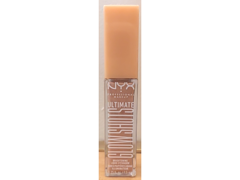 NYX Professional Makeup Ultimate Glow Shots Brightening Liquid Eyeshadow, Mango Moment, 0.25 fl oz/7.5 mL