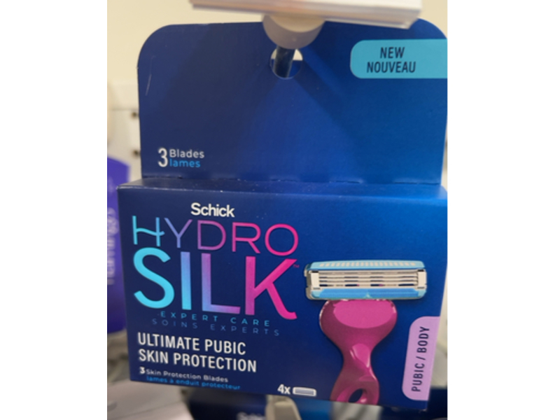 Schick Hydro Silk Ultimate Pubic Skin Protection Razor, 4 Count