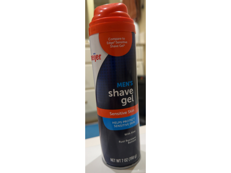 Meijer Men's Shave Gel, Aloe, 7 oz/198 g