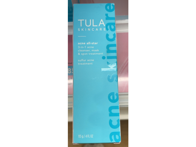 Tula Skin Care Acne All-Star,3-in-1 Cleanser, 4 fl oz/113g