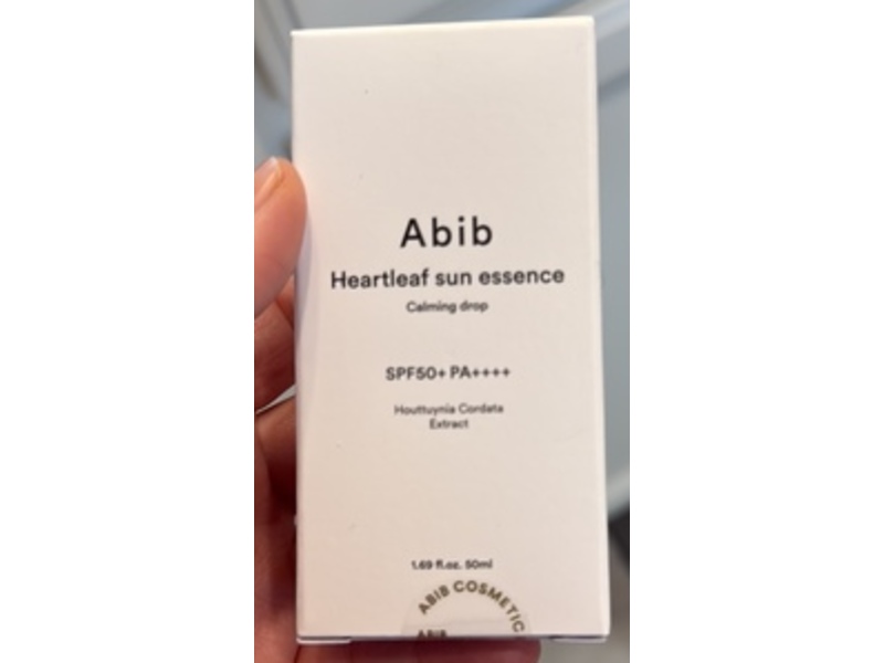Abib Heartleaf Sun Essence Calming Drop, SPF 50+ PA++++, 1.69 fl oz/50 mL