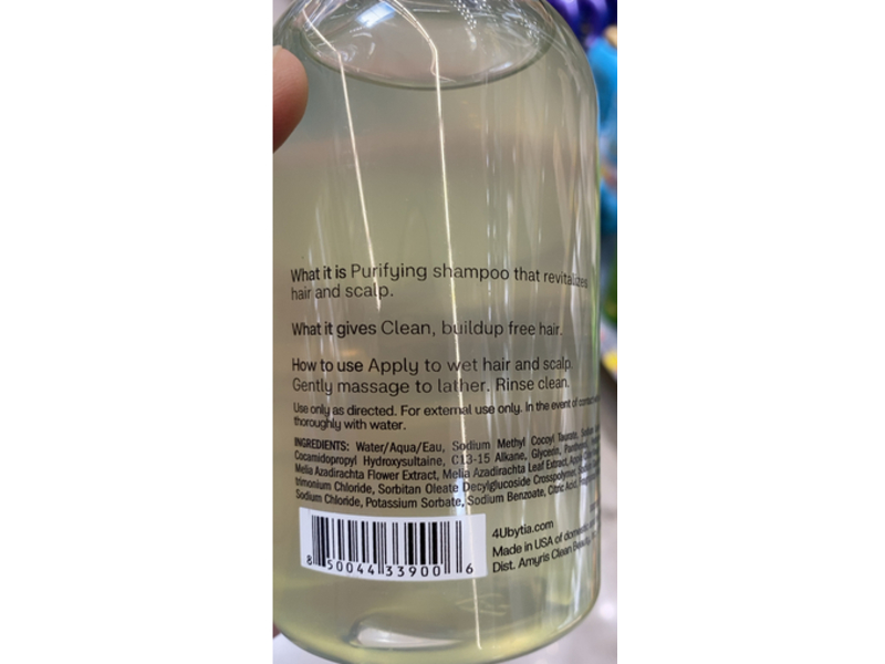 4u By Tia Clarifying Shampoo 13 fl oz/384 mL