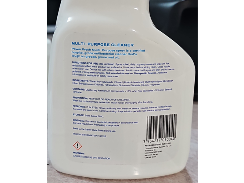 Power Fresh Multi-Purpose Cleaner, 750 mL