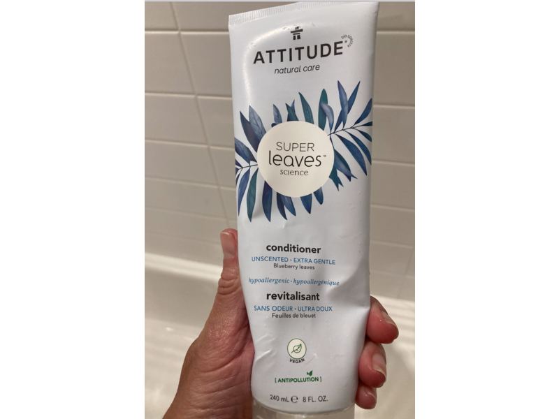 Attitude Natural Super Leaves Science Conditioner, Unscented, 8 fl oz/240 mL
