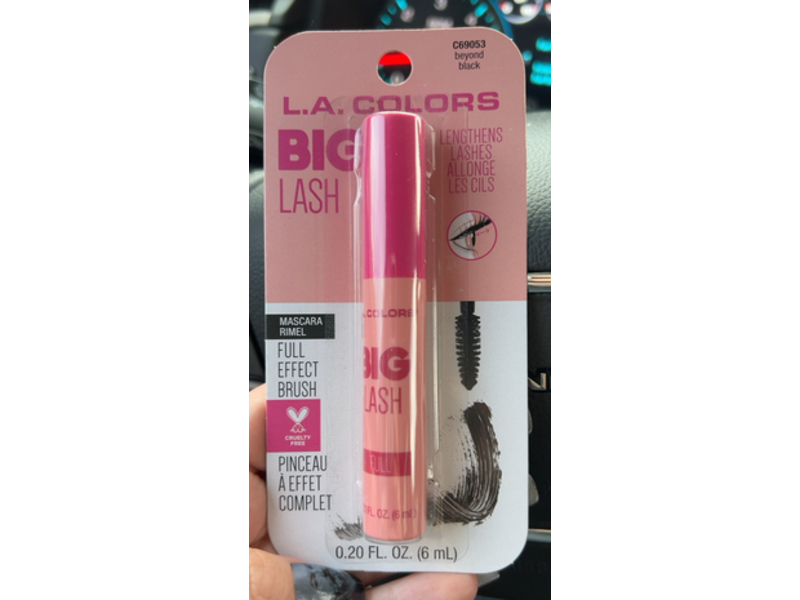 L.A. Colors Big Lash Mascara, C69053 Beyond Black, 0.20 fl oz/6 mL