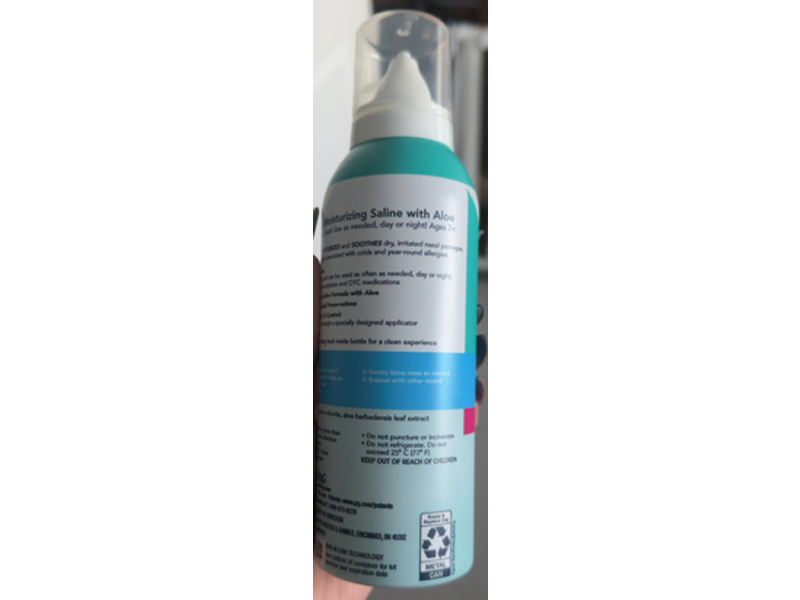 Vicks Sinex Moisturizing Saline Ultra Fine Nasal Mist, 5.0 oz/142 g