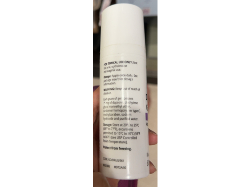 Dapsone Gel, 7.5%, 60 g, Mayne Pharma (RX)