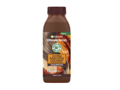 Garnier Ultimate Blends Smoothing Hair Food Shampoo, Coconut & Macadamia, 530 mL