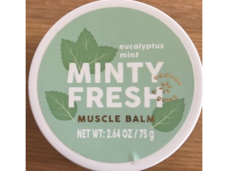 Minty Fresh Muscle Balm, Eucalyptus Mint, 2.64 oz/75 g