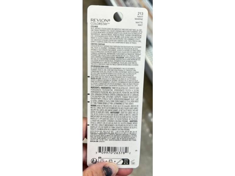 Revlon ColorStay Eyeliner Pencil, 213 Navy, 0.01 oz/0.28 g