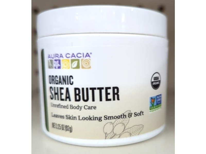 Aura Cacia Organic Shea Butter, 3.25 oz/92 g