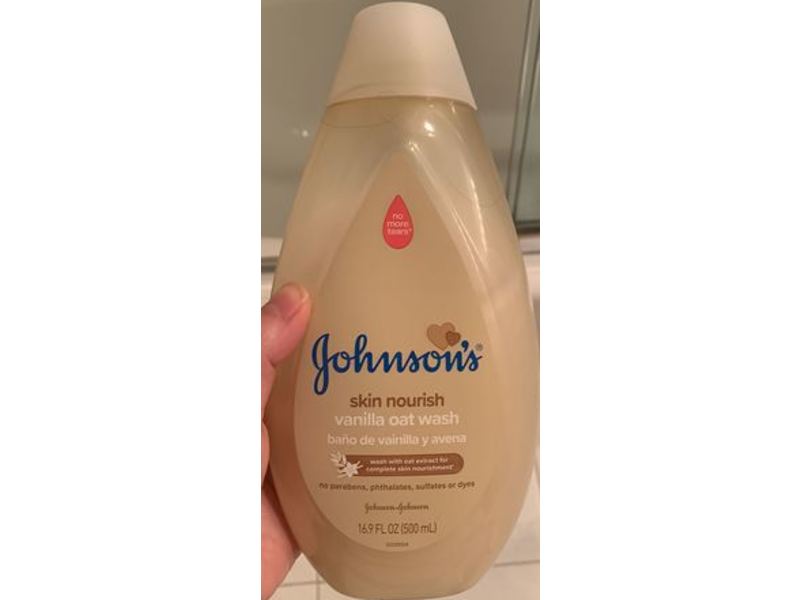 Johnson's Skin Nourish Wash, Vanilla Oat, 16.9 fl oz/500 mL
