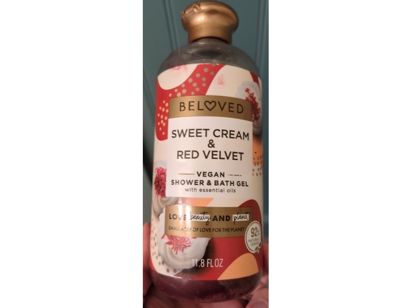 Beloved Shower & Bath Gel, Sweet Cream & Red Velvet, 11.8 fl oz