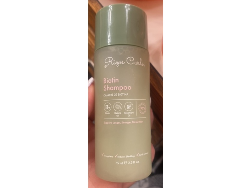 Rizos Curls Biotin Shampoo, 2.5 fl oz/75 mL