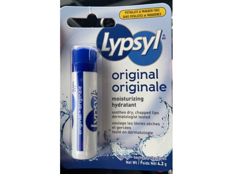 Lypsyl Moisturizing Hydratant Lip Balm, Original, 4.2 g