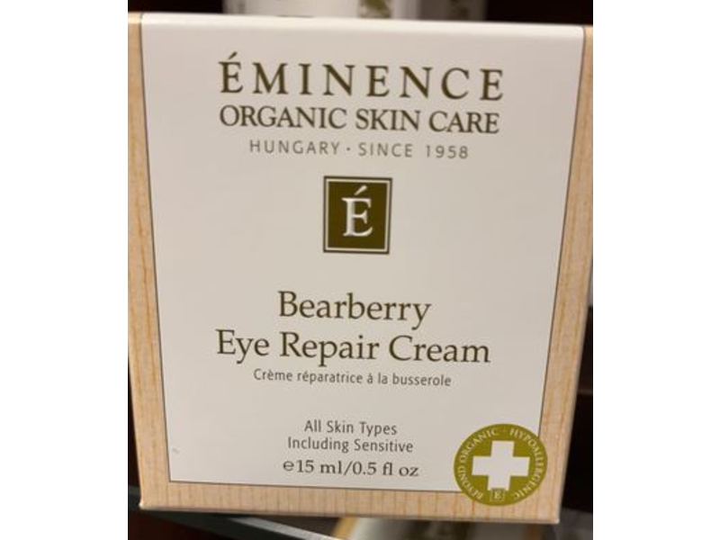 Eminence Organic Skincare Eye Repair Cream, Barberry, 0.5 fl oz/15 mL