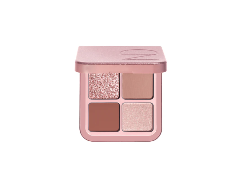 Natasha Denona Luxe Glam Compact Quad Eyeshadow Palette, Rosy, 0.275 oz/7.8 g