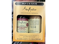 SheaMoisture Strengthen & Restore Shampoo & Conditioner Set, Jamaican Black Castor Oil, 13 fl oz/384 mL - Image 3