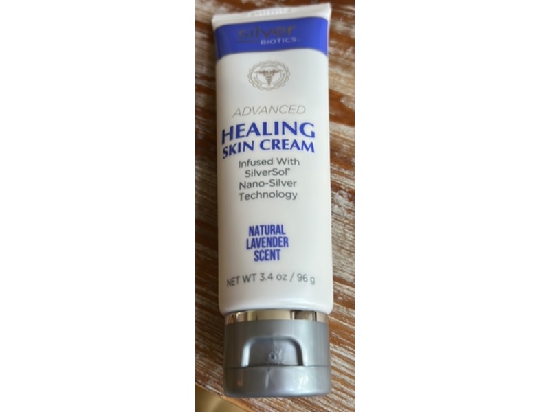 Silver Biotics Advanced Healing Lotion Cream, Natural Lavender Scent, 3.4 oz/96 g