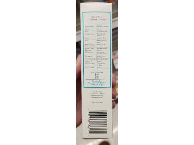 Native Whitening Toothpaste, Wild Mint & Peppermint,4.1 oz/116 g