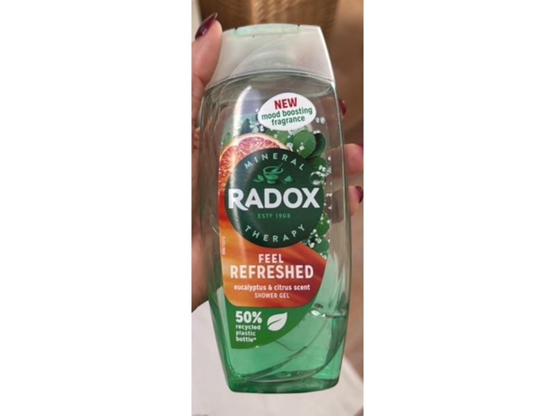 Radox Therapy Feel Refreshed Shower Gel, Eucalyptus & Citrus Scent, 225 mL