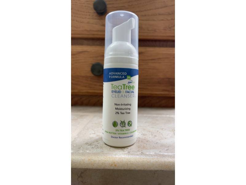 Eyeeco TeaTree Eyelid & Facial Cleanser, 1.7 oz/50 mL