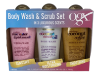 Ogx Body Wash & Scrub Set, 19.5 fl oz/577 mL - Image 2