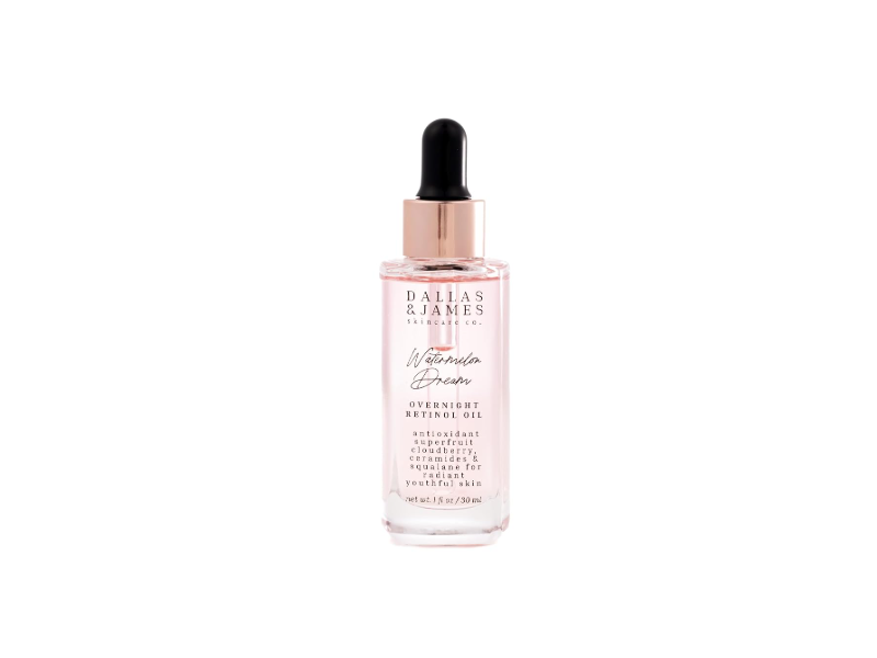 Dallas & James Overnight Retinol Oil, Watermelon Dream, 1 fl oz/30 mL