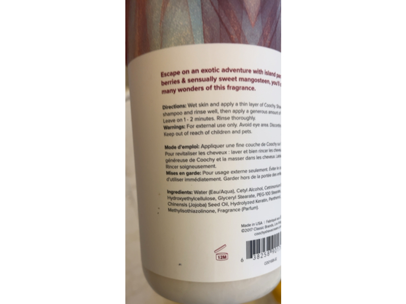 Coochy Conditioner & Moisturizing Complex Shave Cream, Island Paradise, 32 fl oz/946 mL