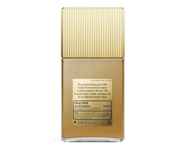 Vacation Sunscreen Shimmer Oil, SPF 30, 2.9 fl oz/86 mL