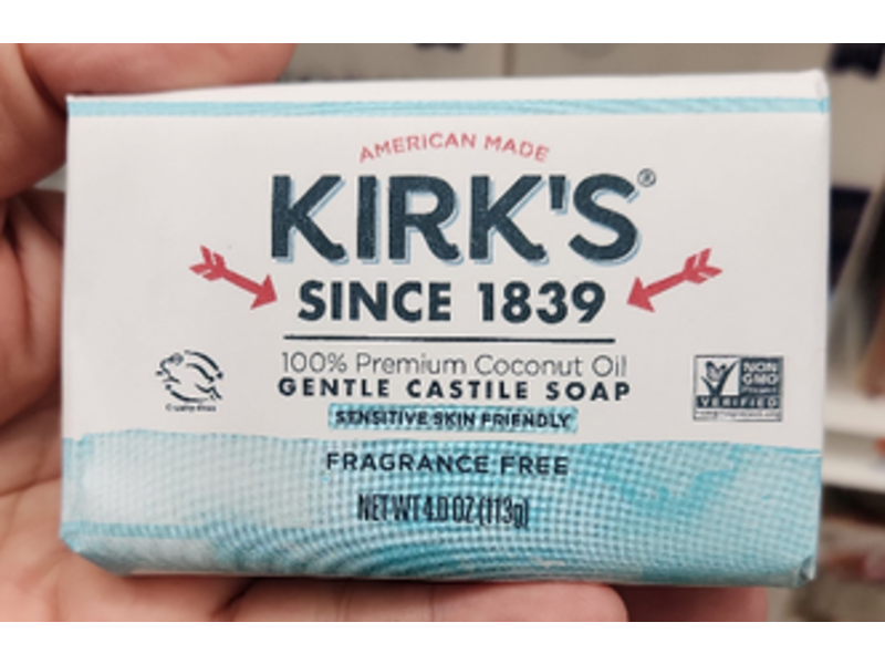 Kirk's Gentle Castile Soap, 4.0 oz/113 g