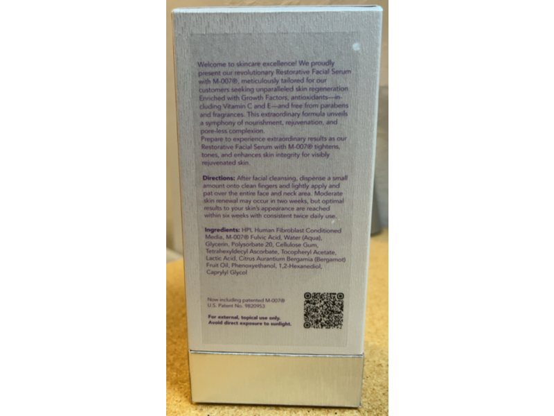 Omni Bioceuticals Restorative Facial Serum, 1 fl oz/30 mL