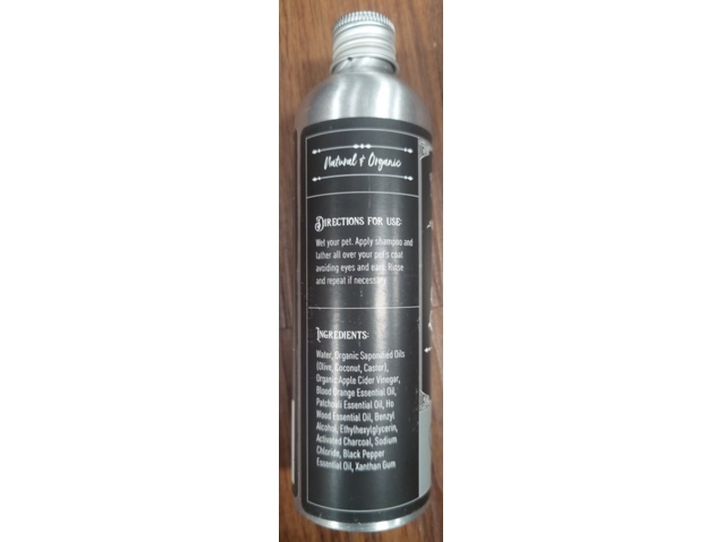 Project Sudz Organic Charcoal Shampoo with Apple Cider Vinegar, 10 fl oz