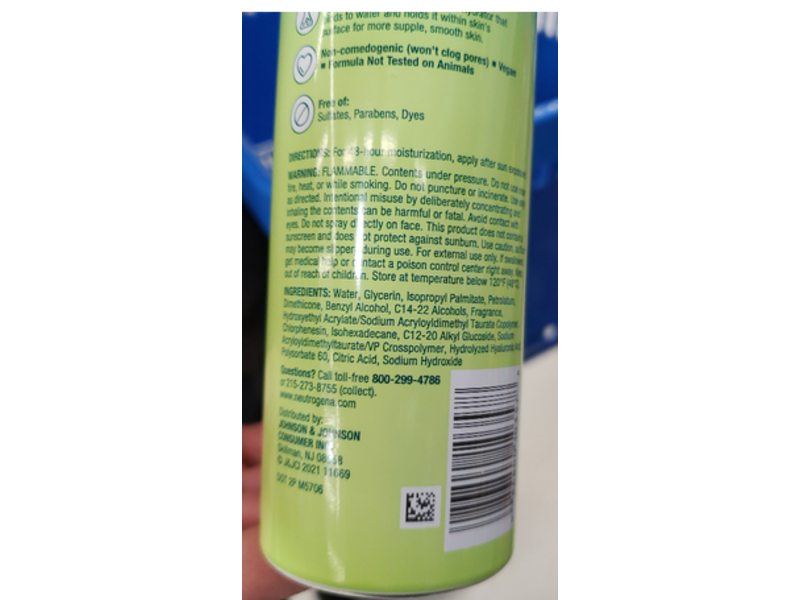 Neutrogena Sun Rescue After Sun Rehydrating Spray, Hyaluronic Acid, 6.7 oz/189 g