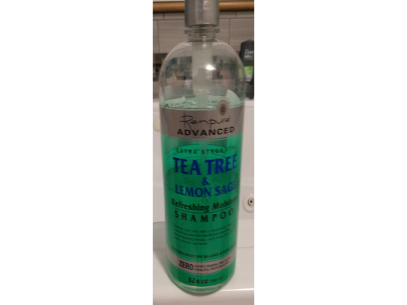 Renpure Advanced Extra Strength Refreshing Moisture Shampoo, Tea Tree & Lemon Sage, 32 fl oz/946 mL