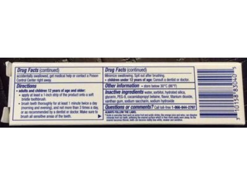 Sensodyne Pronamel Gentle Whitening Toothpaste, Alpine Breeze, 0.8 oz/23 g, Pack Of 3