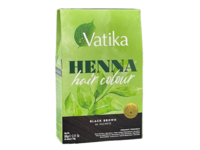 Vatika Henna Permanent Hair Colour Sachets, Black Brown, 2.11 oz/60 g, 6 Count - thumbnail 1