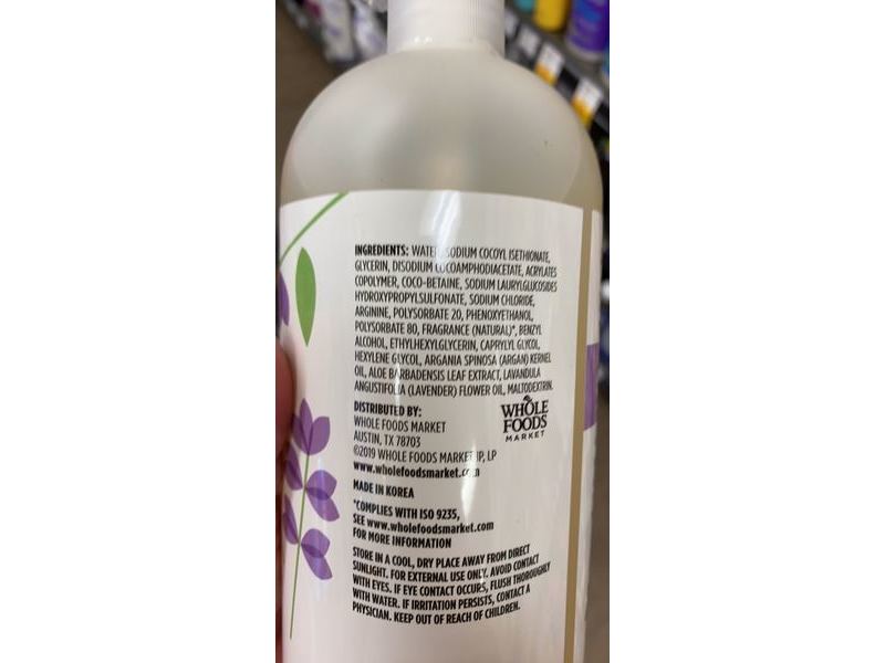 365 Whole Foods Market Foaming Shower Gel, Lavender, 32 fl oz/946 mL