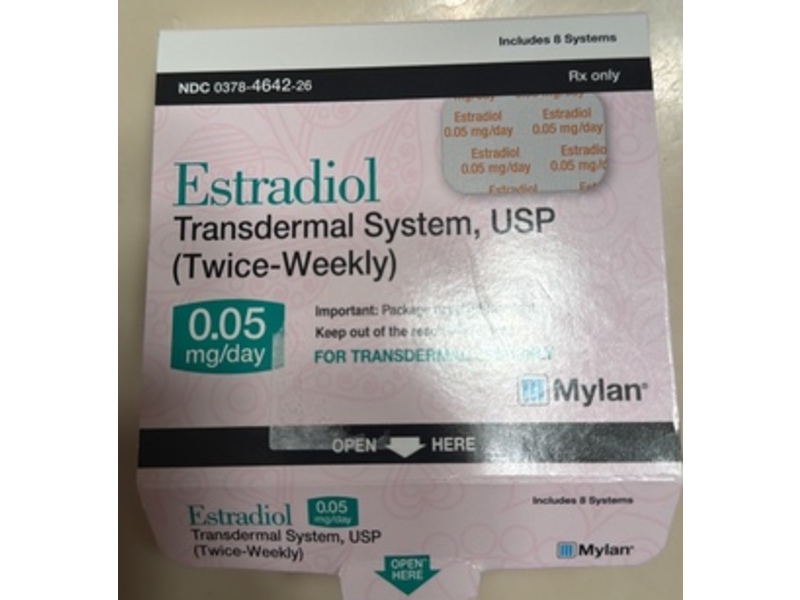 Estradiol Transdermal System 0.05%, Mylan (Rx)