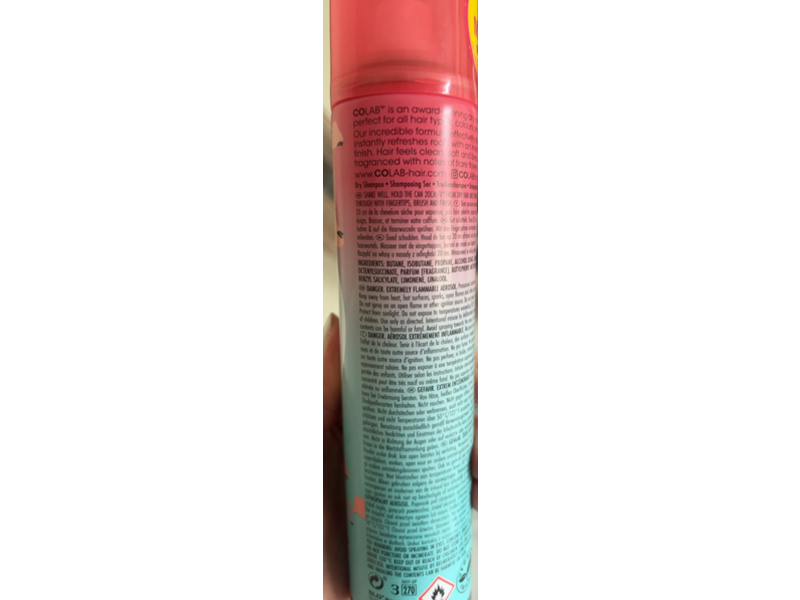 Colab Dry Shampoo, Paradise, 200 mL