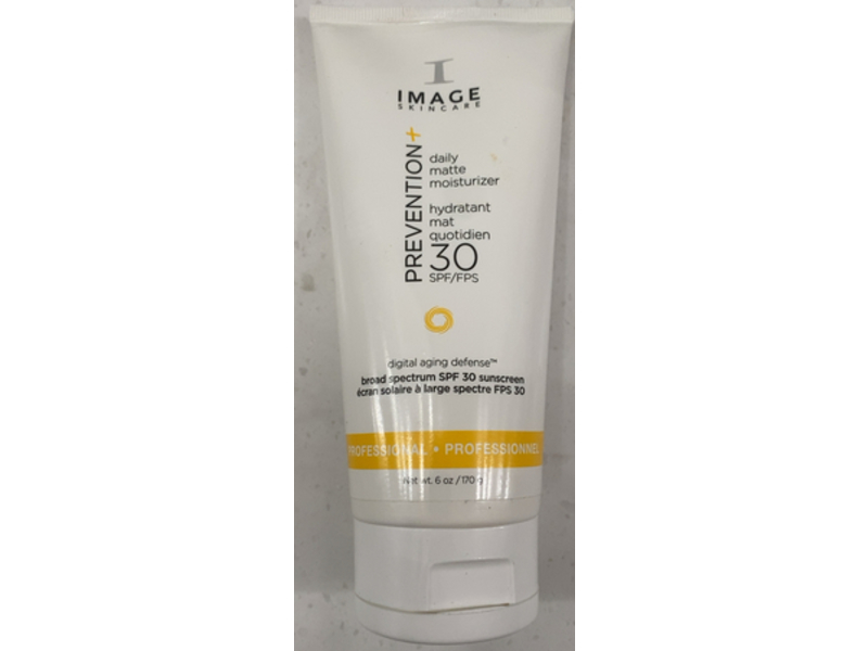 Image Skincare Prevention+ Daily Matte Moisturizer Mattifying Face Sunscreen Lotion, SPF 30, 6 oz/170 g