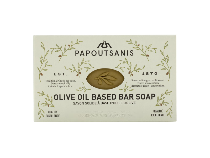 Papoutsanis Bar Soap, Olive Oil, 4.4 oz/125 g