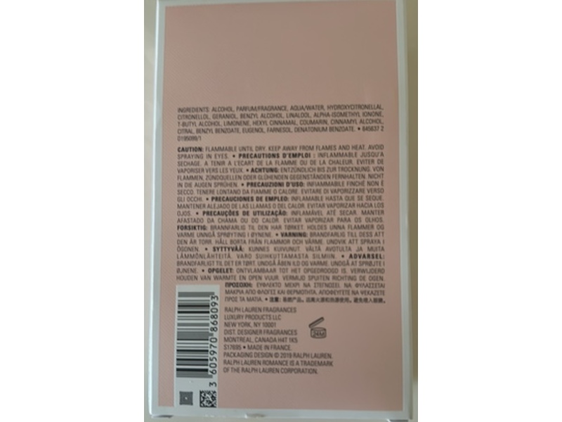 Ralph Lauren Eau De Parfum Spray, Romance, 5.1 fl oz/150 mL