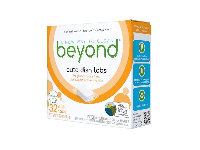 Beyond Auto Dish Tabs, 13.55 oz/384 g, 32 Count