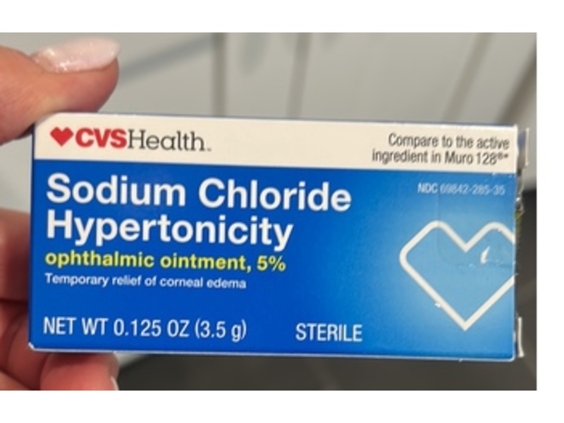 CVS Health Sodium Chloride Hypertonicity Ophthalmic Ointment 5%, 0.125 oz/3.5 g