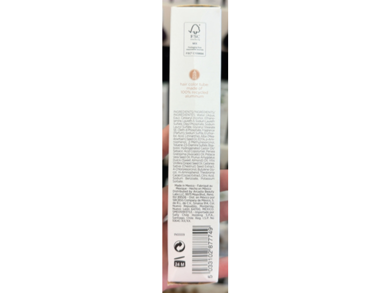 Ion Inspired By Nature Permanent Hair Color, 9N Natural Very Light Chestnut Blonde, 2.05 oz/58.2 g