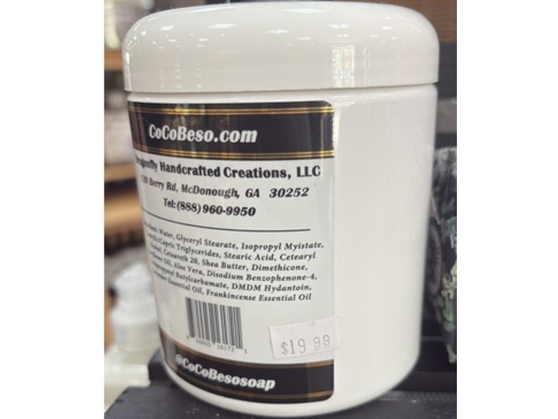 Coco Beso Hand & Body Cream, Lavender & Frankincense, 18 oz