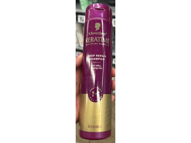 Schwarzkopf Keratime Deep Repair Shampoo, 10.1 fl oz/300 mL