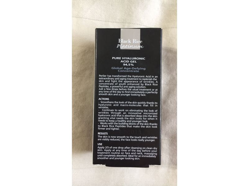 Perlier Black Rice Platinum 94.5 % Pure Hyaluronic Acid, 0.5 fl. oz.